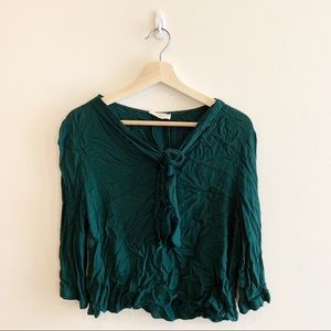 Elodie Forest Green Blouse